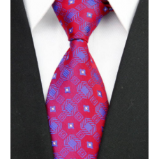 stropdas rood met blauwe sterren